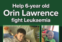 Help 6-year old Orin Lawrence fight Leukaemia