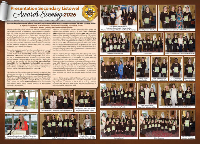 Presentation Secondary Awards Night 2026