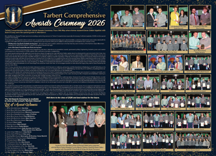 Tarbert Comprehensive Awards 2026